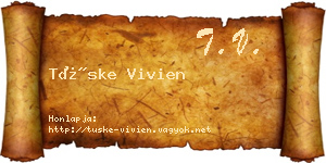 Tüske Vivien névjegykártya